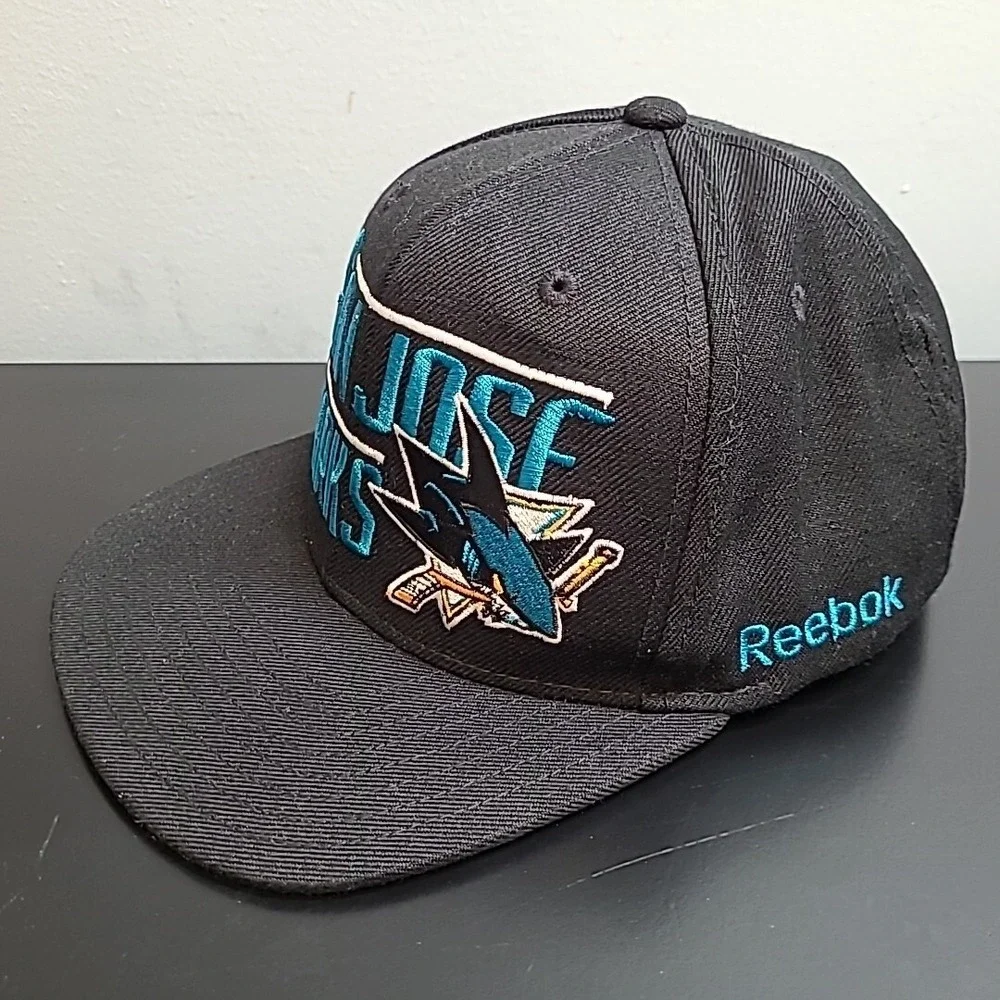 2016 Reebok San Jose‎ Sharks Snapback Hat RARE Officially Licensed